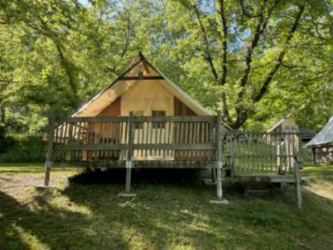 TENTE TOILE ET BOIS 6 personnes - Cabane Acacia