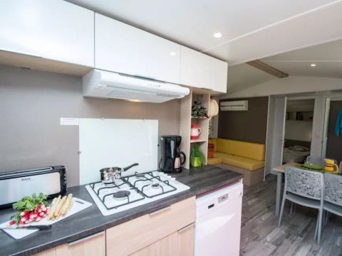 MOBILHOME 4 personnes - Cottage Romarin 3 Pièces 4 Personnes Climatisé Spa Privatif