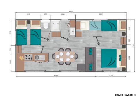 MOBILE HOME 6 people - Comfort mobile home 34m² - No pets