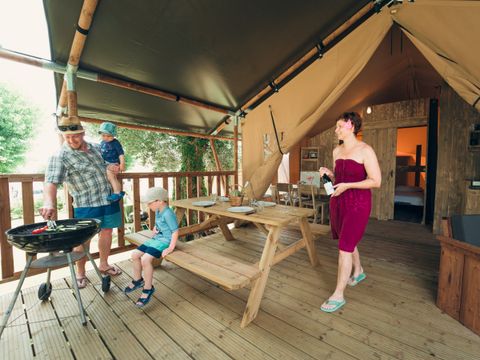 TENTE TOILE ET BOIS 4 personnes - Tente Safari