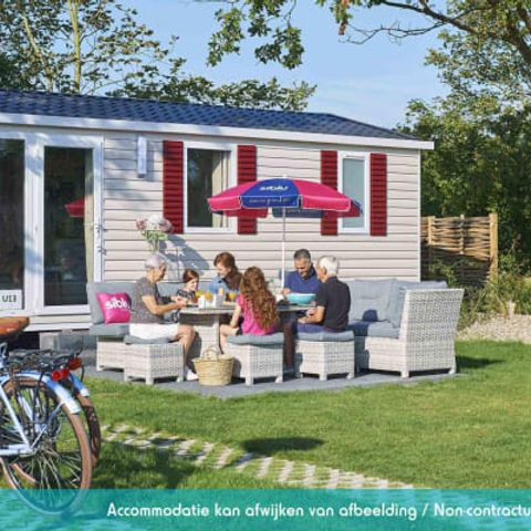 STACARAVAN 6 personen - Stacaravan Elégance 3 slaapkamers (6 pers) terras