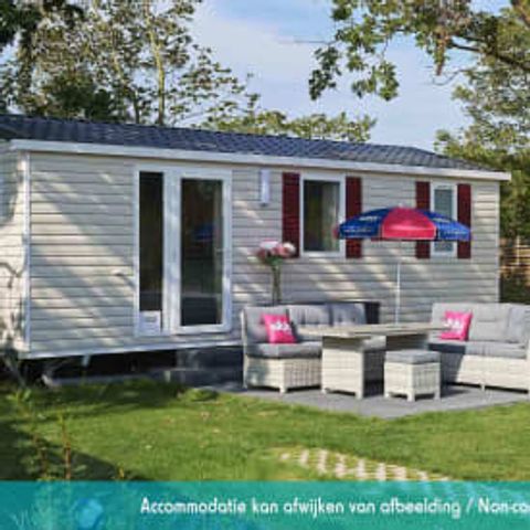 STACARAVAN 4 personen - Stacaravan Elégance 2 slaapkamers (4 pers) terras