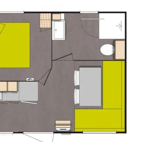 MOBILE HOME 2 people - Mobil Home Confort Mervent - 1 bedroom