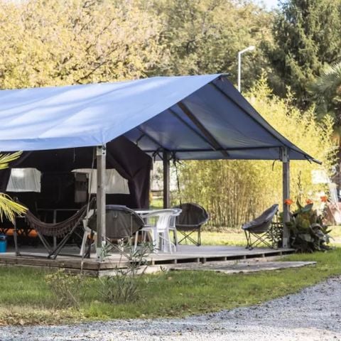 TENTE 5 personnes - Tente Safari 3 Pièces 5 Personnes Sans Sanitaire