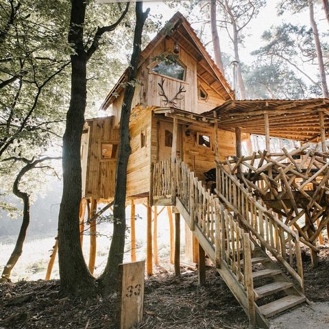 UNUSUAL ACCOMMODATION 5 people - Treehouse with sauna