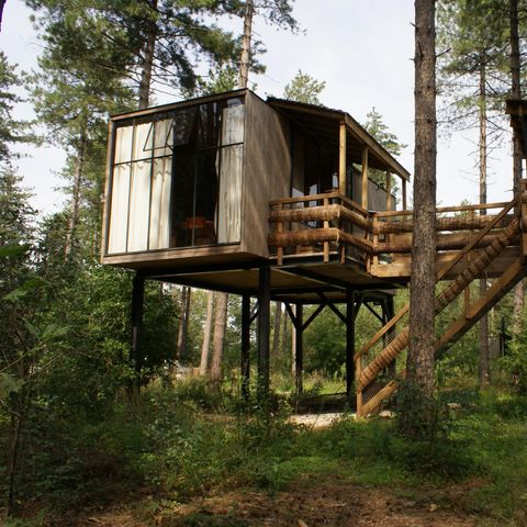 UNUSUAL ACCOMMODATION 4 people - Tree house Treetop with hot tub