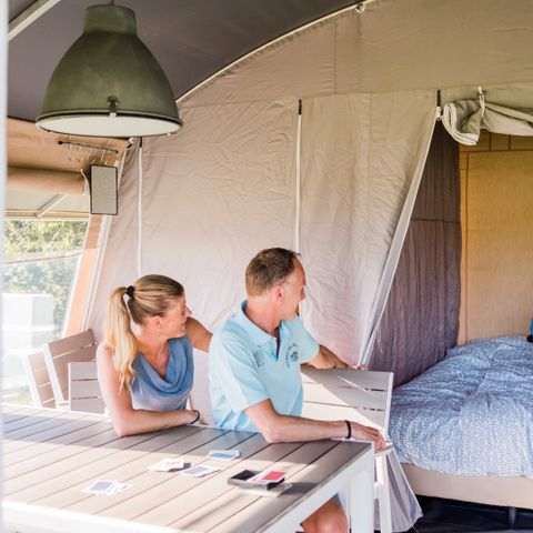 CANVAS AND WOOD TENT 5 people - Safari tent