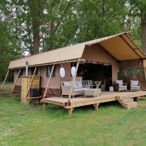 CANVAS AND WOOD TENT 5 people - Safari tent