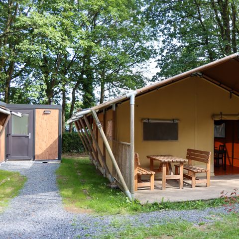 CANVAS AND WOOD TENT 7 people - Camping Fuussekaul - Safari tent