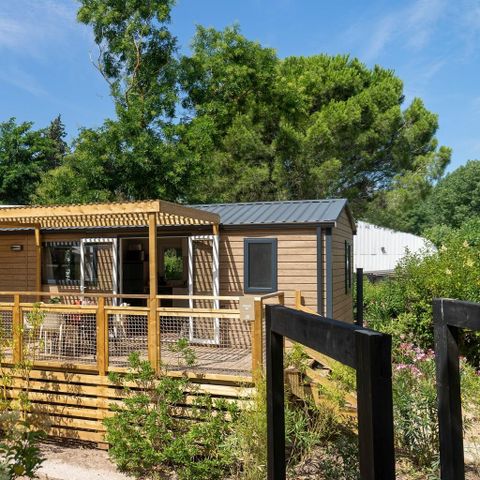 Stacaravan 6 personen - COTTAGE CIGALE 6p 3bed PREMIUM