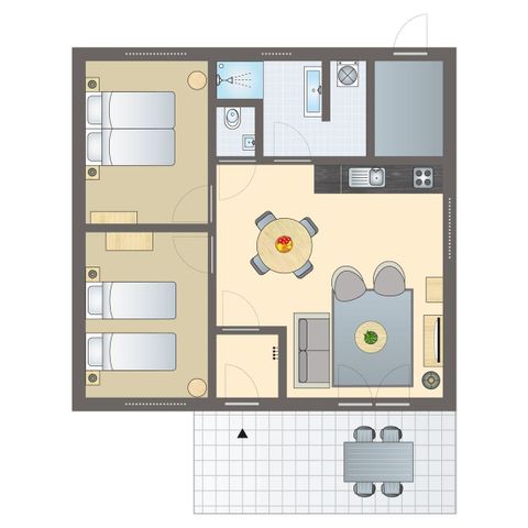 Bungalow 4 personen - 4C