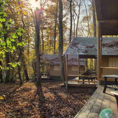 CANVAS AND WOOD TENT 6 people - Forest