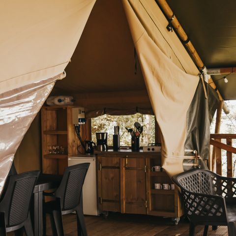 CANVAS AND WOOD TENT 6 people - (VALLEY)