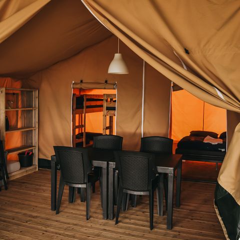 CANVAS AND WOOD TENT 6 people - (VALLEY)