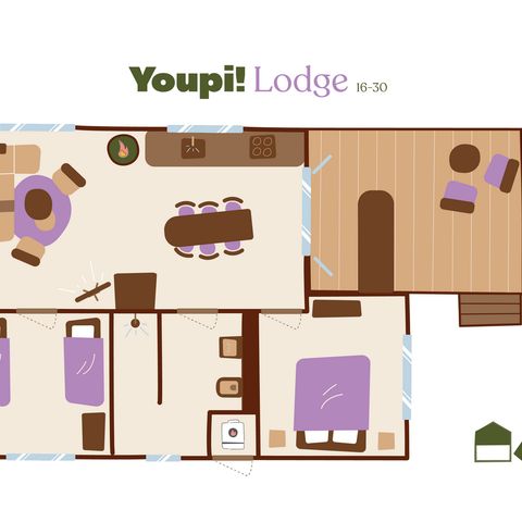 Lodge 6 personen - Youpi!