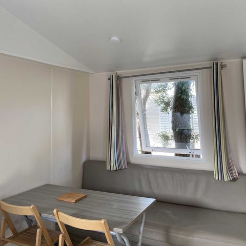 MOBILHEIM 6 Personen - PRIMEO S 27m² / 2 Schlafzimmer - überdachte Terrasse