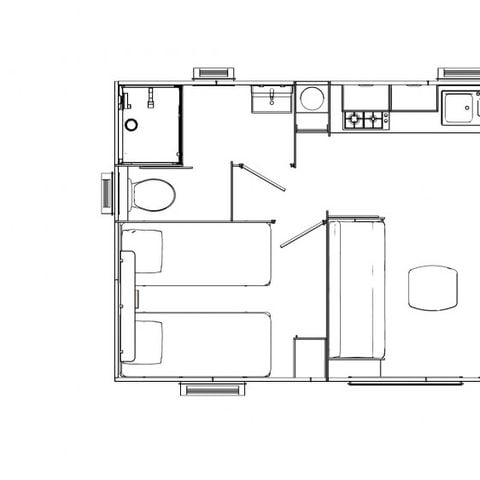 MOBILHOME 4 personas - EXCELENCIA