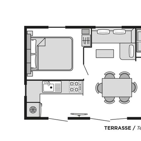 Mobilheim 6 Personen - Bahia PREMIUM