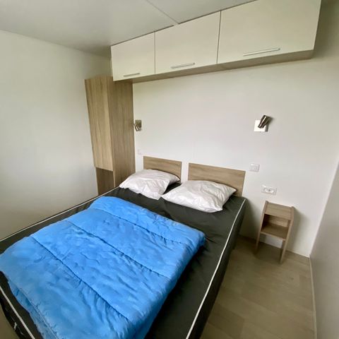 MOBILHEIM 5 Personen - Komfort 2 Zimmer - Halbüberdachte Terrasse