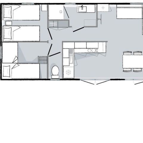 MOBILE HOME 6 people - O'HARA PREMIUM - 3 bedrooms