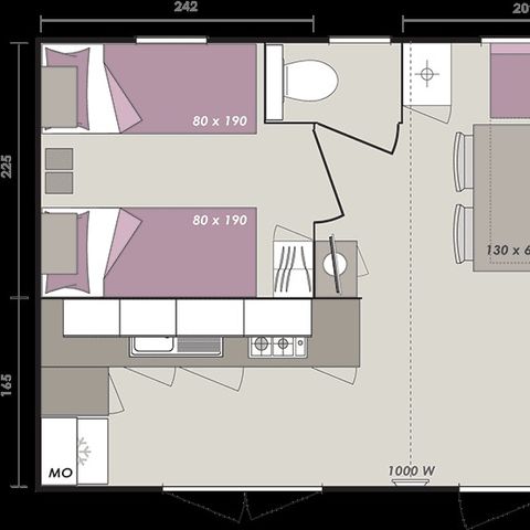 MOBILE HOME 4 people - Caribbean Super Titania Riviera range