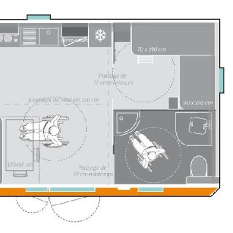 MOBILE HOME 4 people - CARAIBES PMR Life