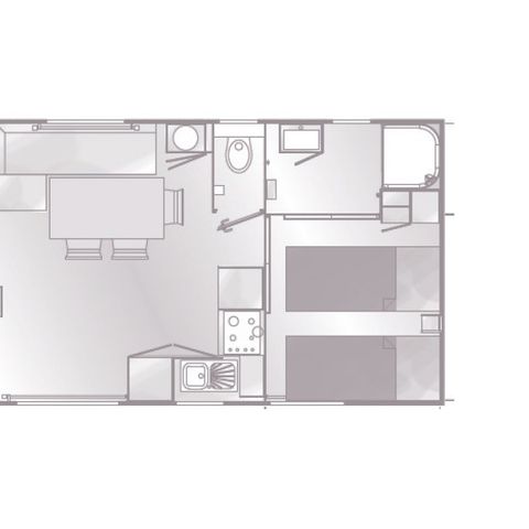 MOBILHOME 4 personnes - Hobereau - climatisé