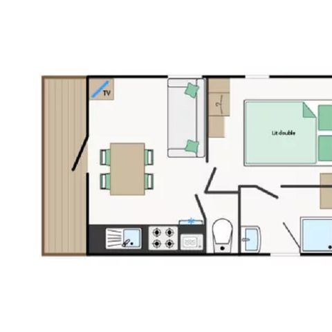 MOBILHOME 2 personas - Carricero común