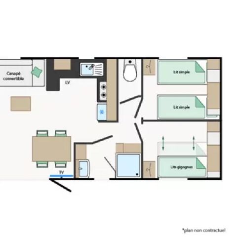 MOBILHOME 8 personas - Heron - con aire acondicionado ❆