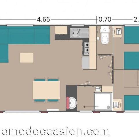 MOBILHEIM 6 Personen - KOMFORT