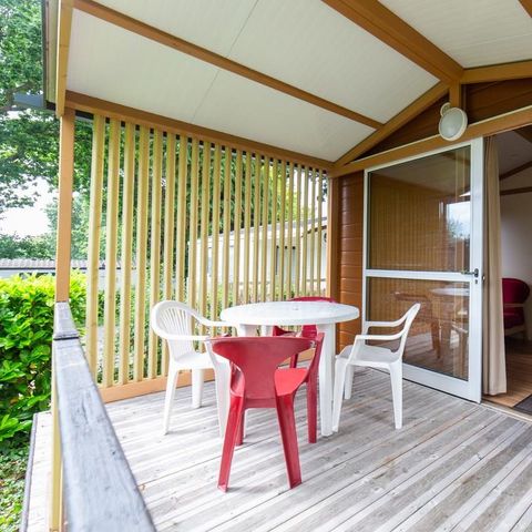 CHALET 2 personnes - Chalet TRIANON - 20m² - 1 chambre - Terrasse couverte -