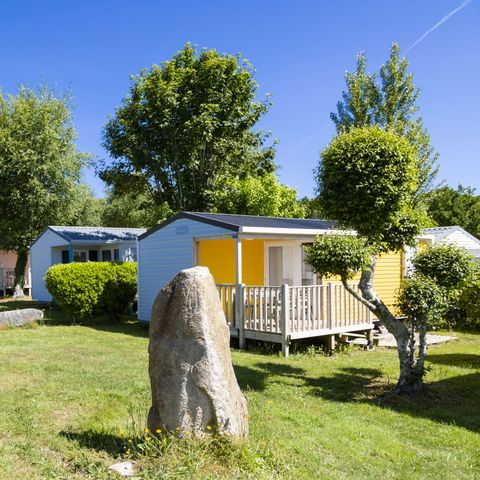 MOBILHOME 4 personnes - Confort 28m² - 2 chambres - terrasse semi-couverte - TV + lave-vaisselle