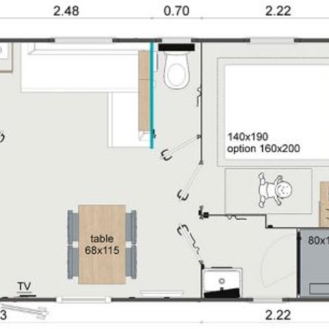 MOBILHOME 5 personnes - Grand Confort Plein Air