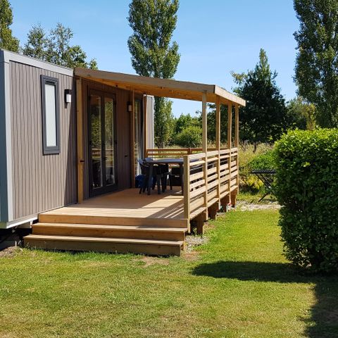 MOBILHEIM 4 Personen - Mobilheim PENDRUC Premium 30m² - 2 Zimmer / Überdachte Terrasse