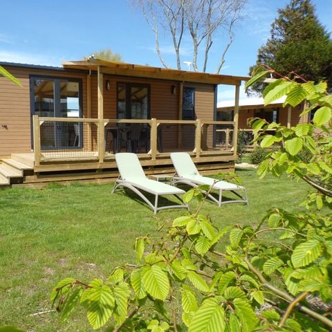 Stacaravan 4 personen - Stacaravan HORIZON Premium 31 m² 2 slaapkamers / Overdekt terras