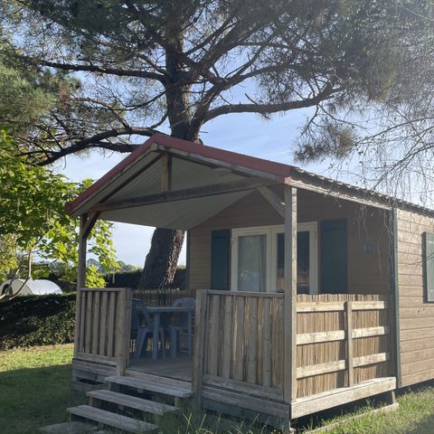 Stacaravan 2 personen - Duo Confort - 20m² - 1 kamer - overdekt terras