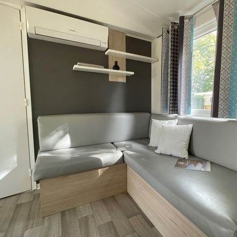 Stacaravan 8 personen - Premium 6/8 Pers. - Airconditioning - 35m2 - 3 slaapkamers - groot terras