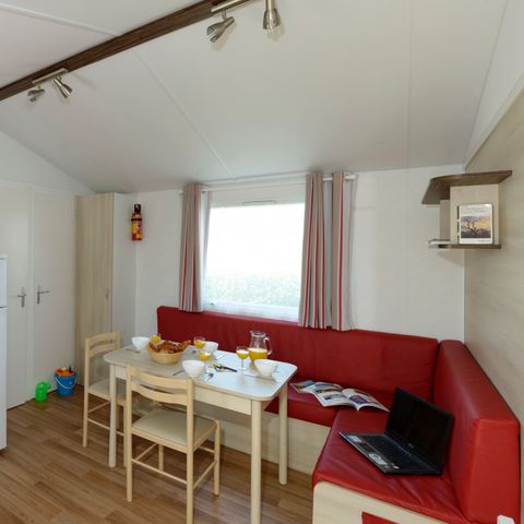 Stacaravan 6 personen - ATLANTIQUE - 2 Slaapkamers - TV - PLANCHA