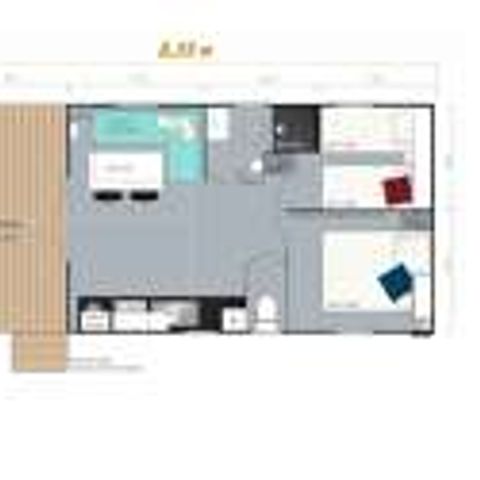 MOBILHOME 6 personas - MH 4/6p Loggia bay