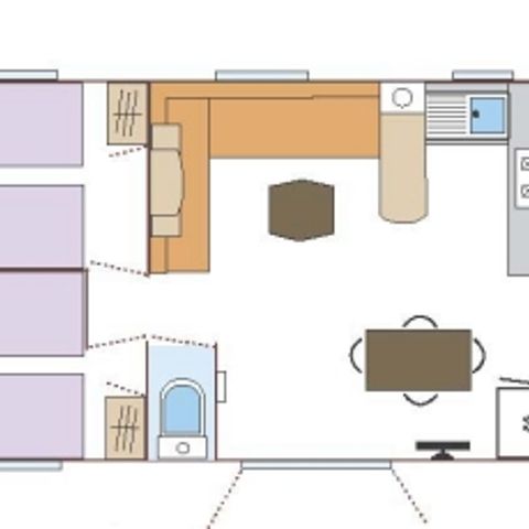 MOBILHOME 6 personas - Casa rural Premium