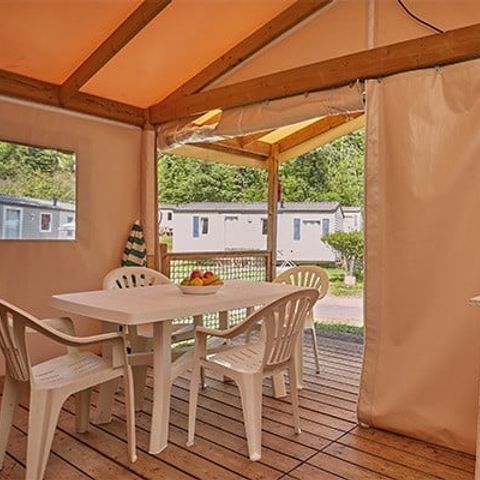 Safaritent 5 personen - Eco Lodge Tent | 2 Slaapkamers | 4/5 Pers | Geen badkamer