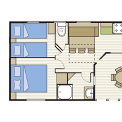 MOBILHOME 6 personas - HIBISCO