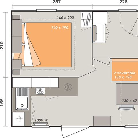 MOBILHOME 4 personnes - ALOHA