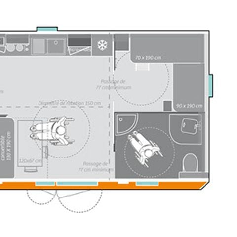 Stacaravan 6 personen - PMR MAHINA