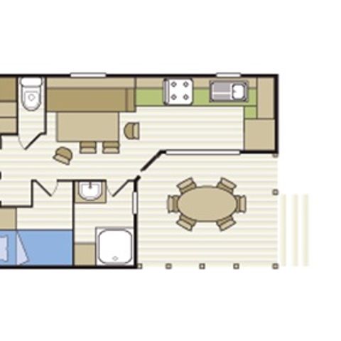 MOBILHOME 6 personas - NEPTUNO