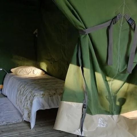 CANVAS AND WOOD TENT 5 people - Nature 3 Rooms Without Sanitary