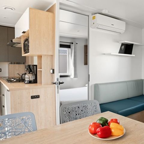 MOBILHEIM 6 Personen - Mobilheim | Comfort | 3 Zi. | 6 Pers. | Einfache Terrasse | Clim.