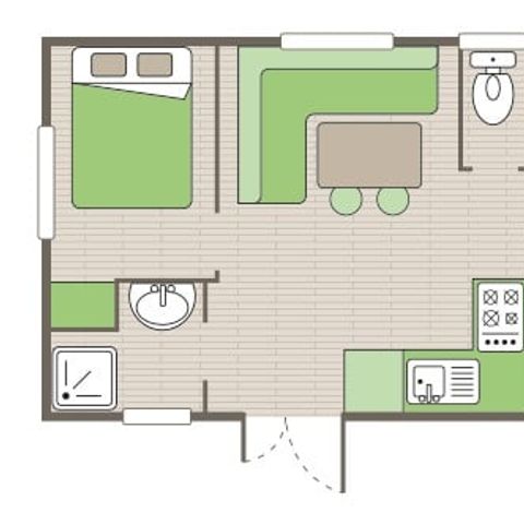 MOBILHOME 6 personnes - Mobil-home | Comfort XL | 3 Ch. | 6 Pers. | Terrasse surélevée