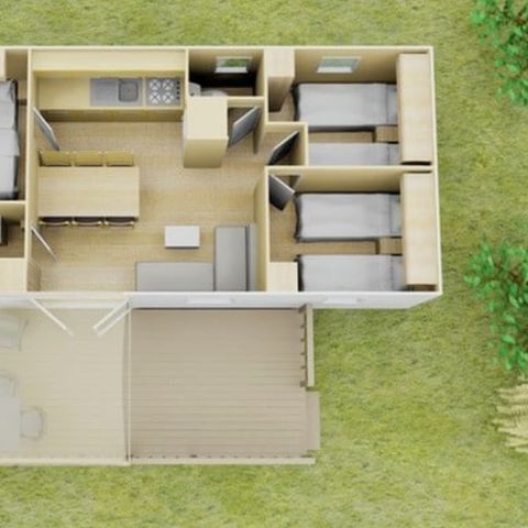 CASA MOBILE 6 persone - Casa mobile | Comfort XL | 3 Camere da letto | 6 Persone | Terrazza rialzata | Aria condizionata