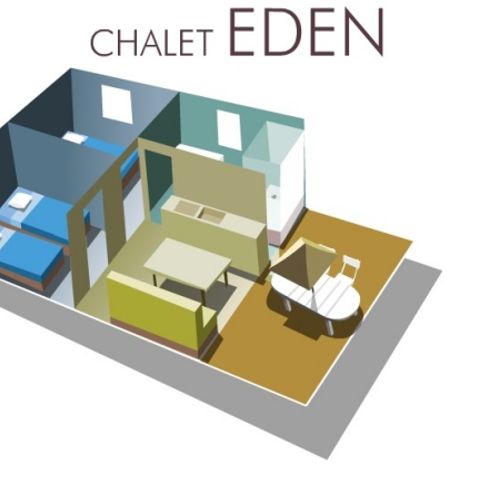 CHALET 5 people - Chalet Eden Dimanche/Dimanche (27 m²) - n°45 to 50